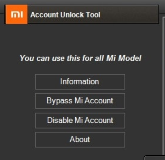 Download Mi Account Unlock Tool