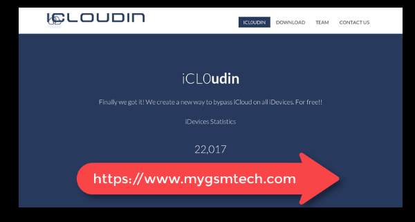 iCloudin iCloud Unlock Tool